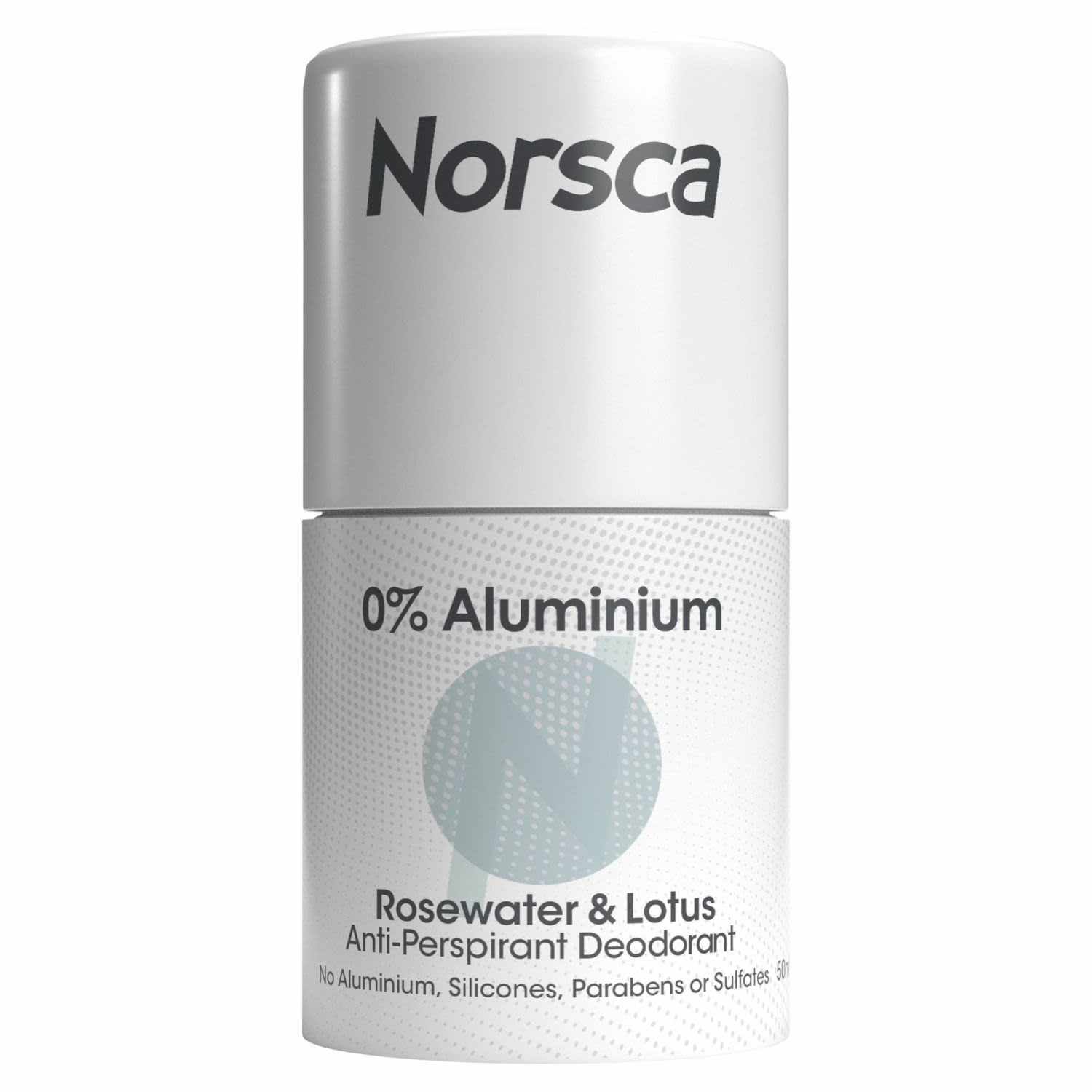 Norsca 0% Aluminium Antiperspirant Rosewater & Lotus Roll-On, 50 Millilitre