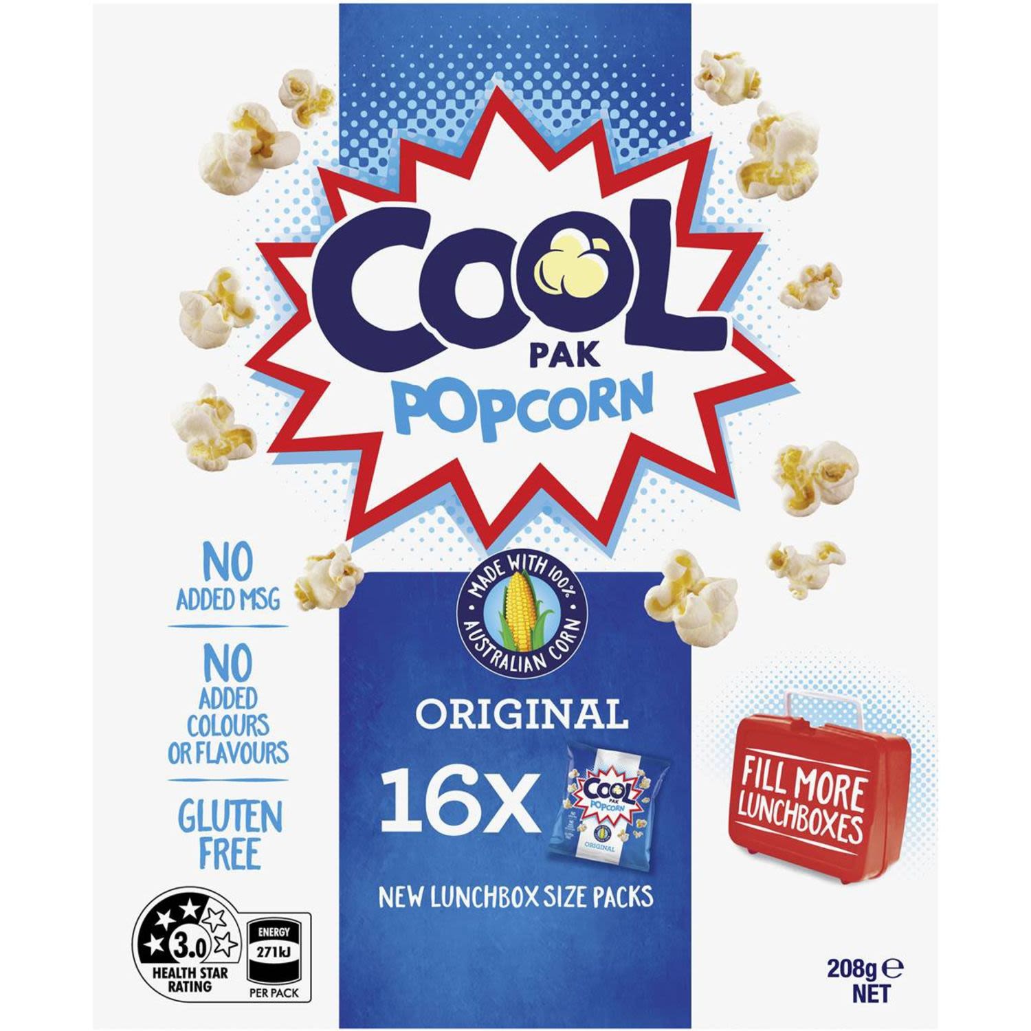Cool Pak Popcorn Original, 16 Each