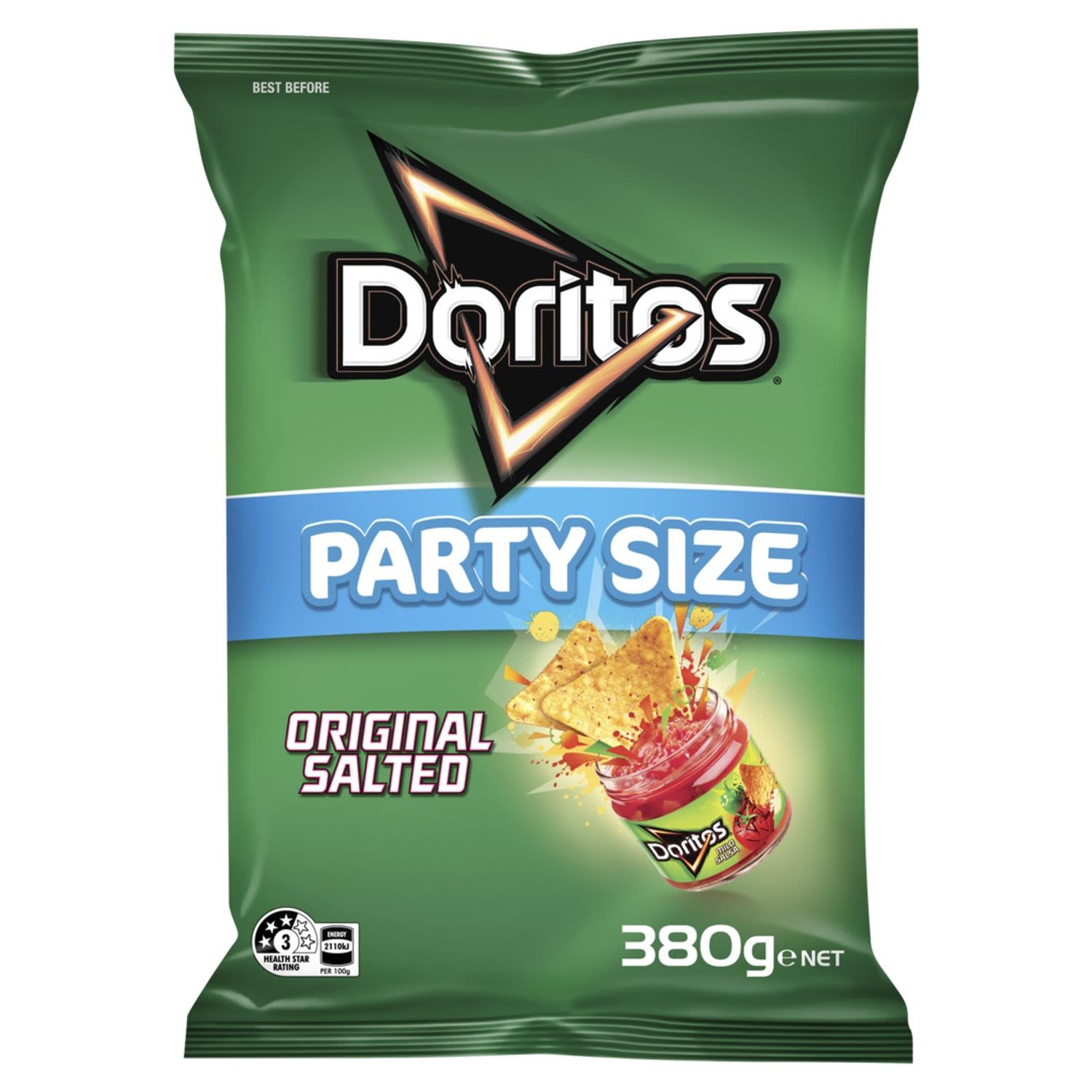 Doritos Original Salted Corn Chips Party Pack, 380 Gram