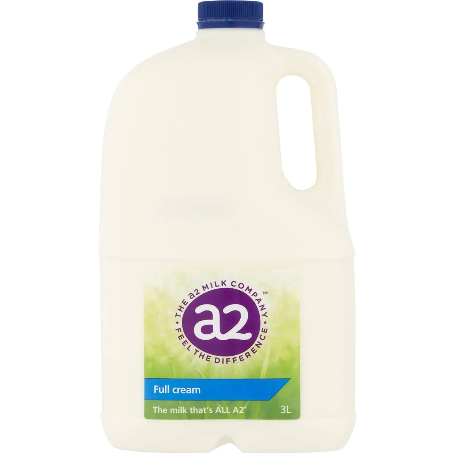 A2 Milk Full Cream, 3 Litre