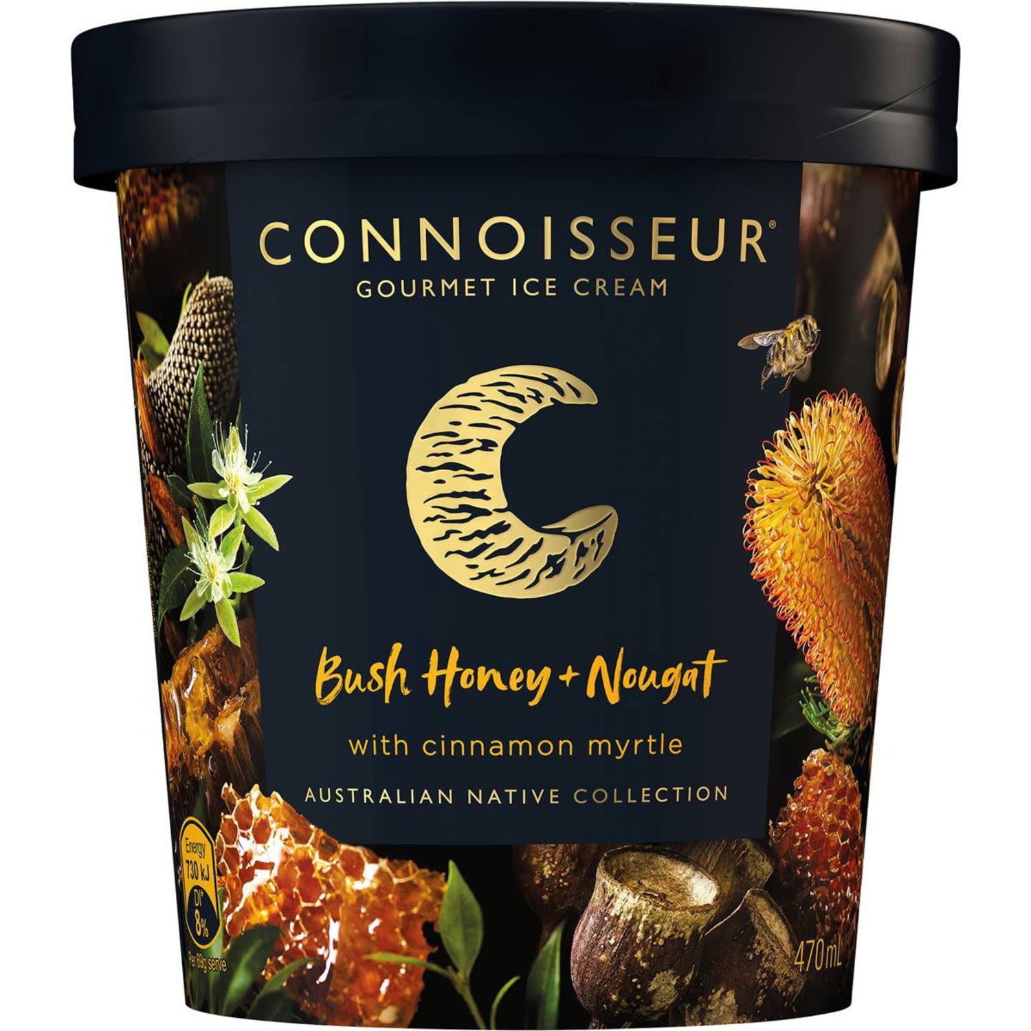 Connoisseur Bush Honey & Nougat Tub, 470 Millilitre