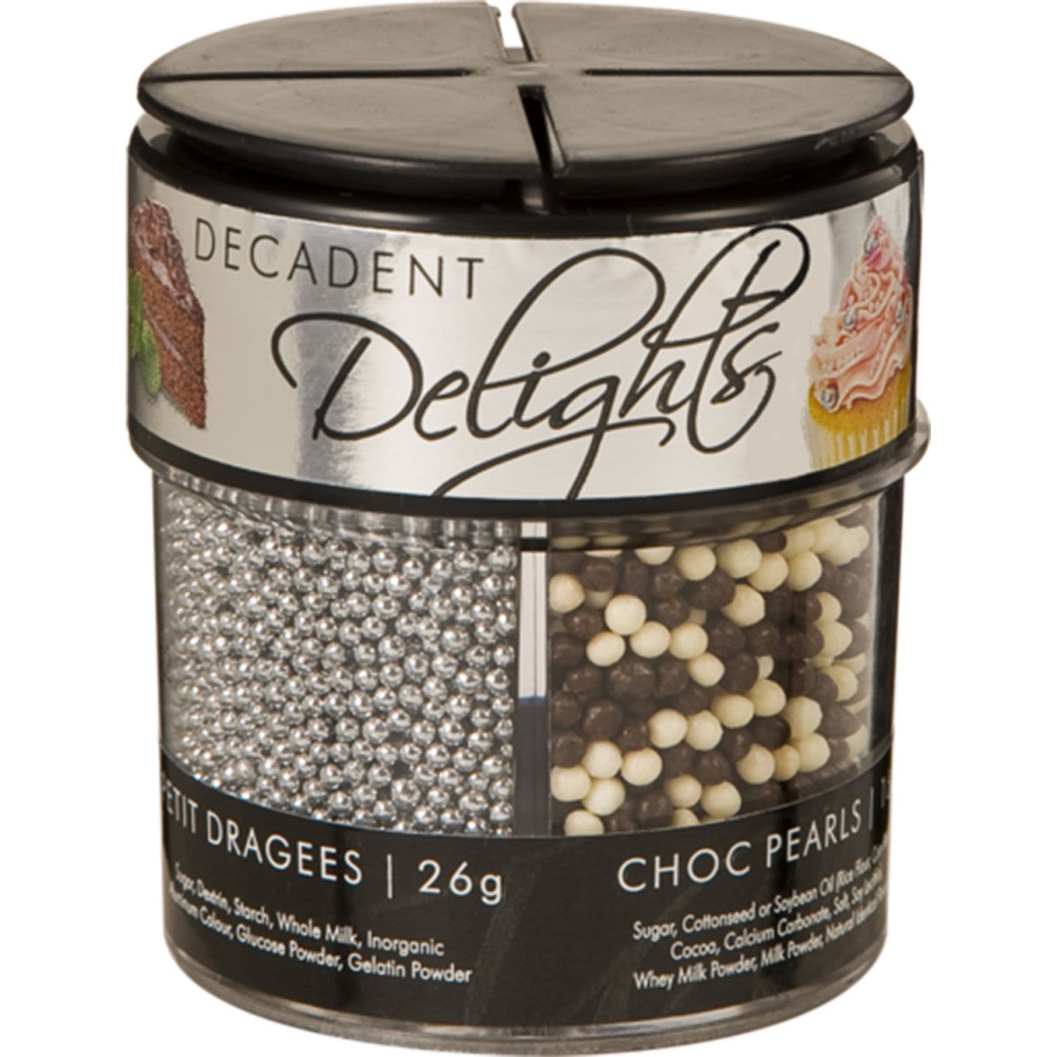 Decadent Delights Assorted Pack Cake Decorations, 85 Gram