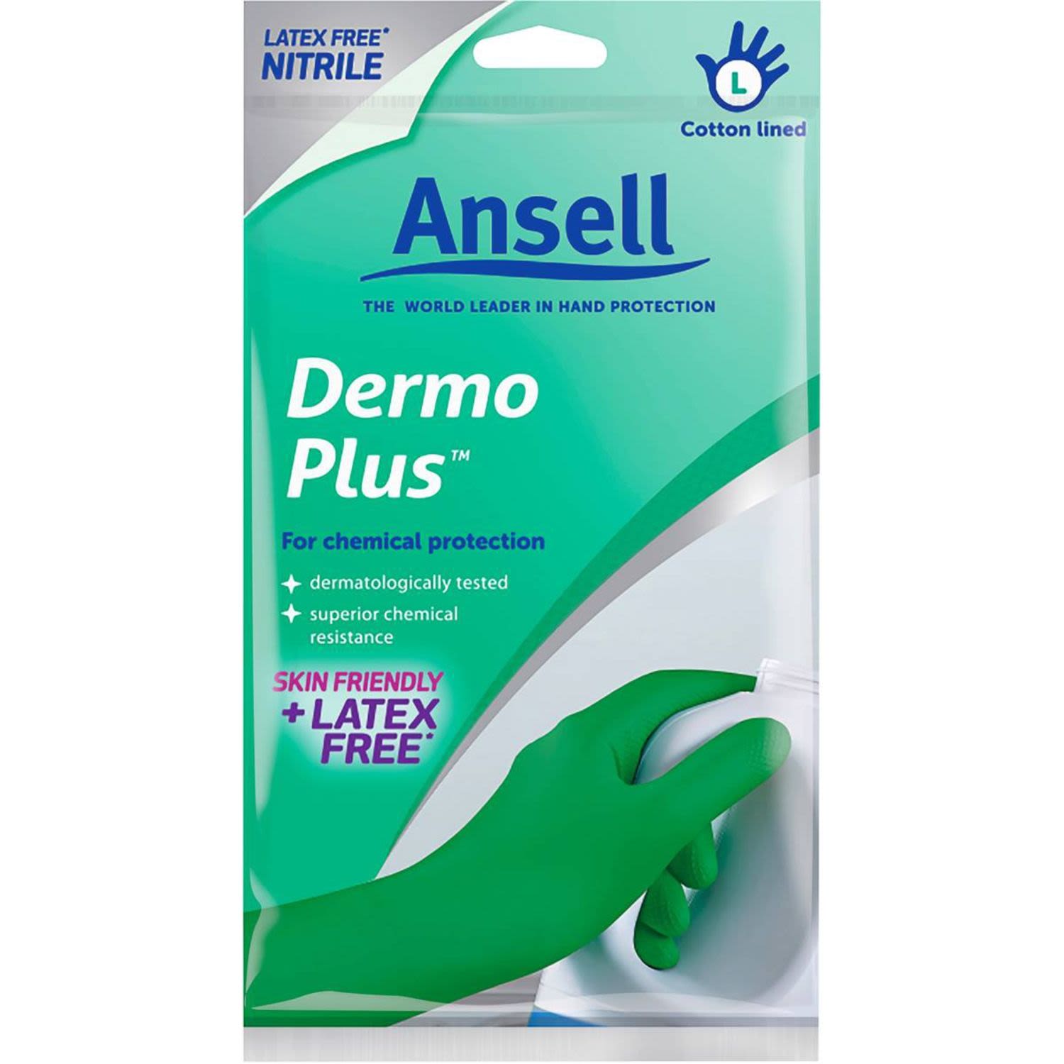 Ansell Gloves Dermo Plus Large, 1 Each
