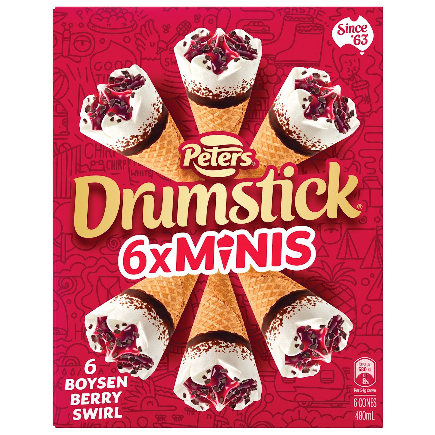 Peters Drumstick Mini Boysen Berry Swirl
