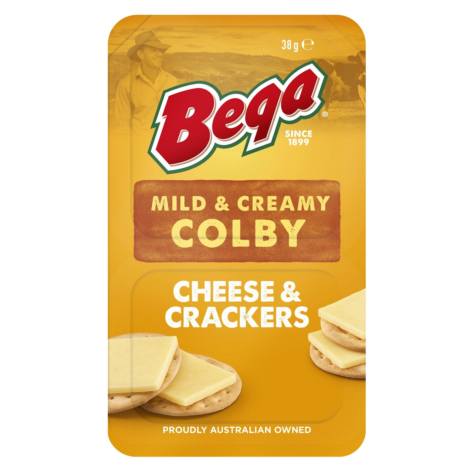 Bega Snacking Colby Cheese & Crackers