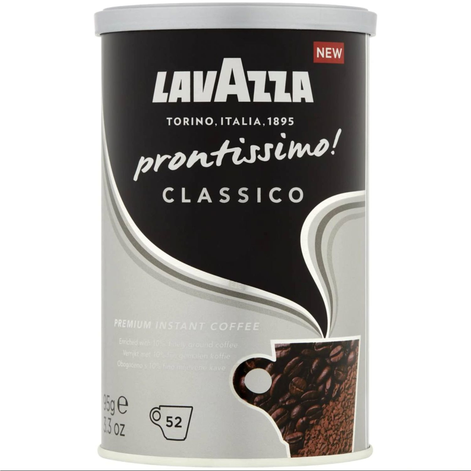 Lavazza Prontissimo Classico Premium Instant Coffee, 95 Gram