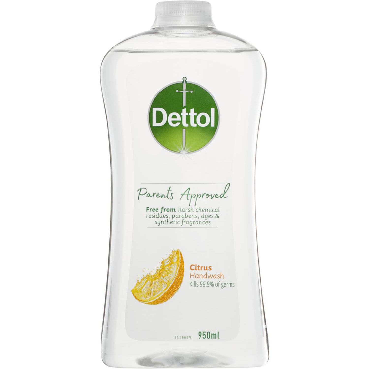 Dettol Parents Approval Handwash Refill Citrus, 950 Millilitre