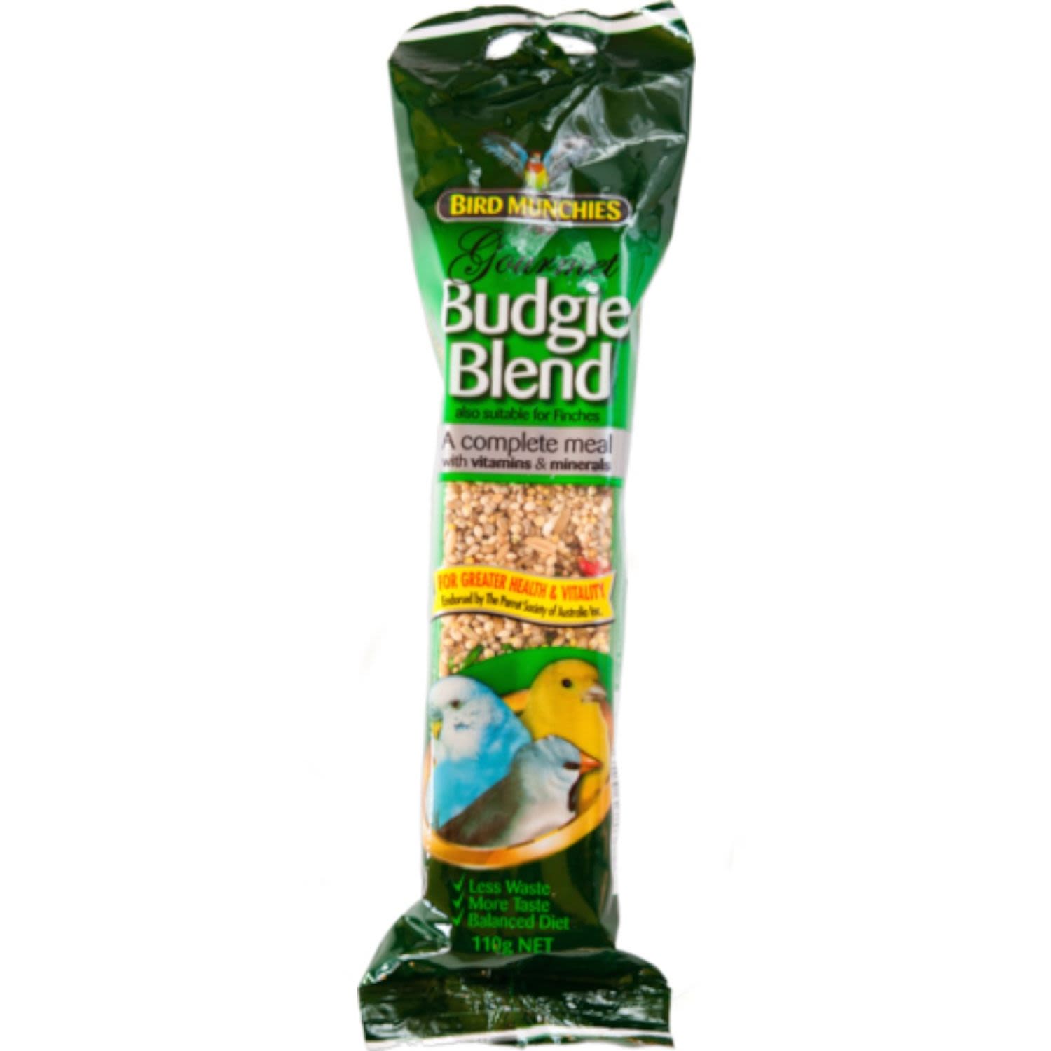 Bird Munchies Budgie Gourmet Blend, 110 Gram