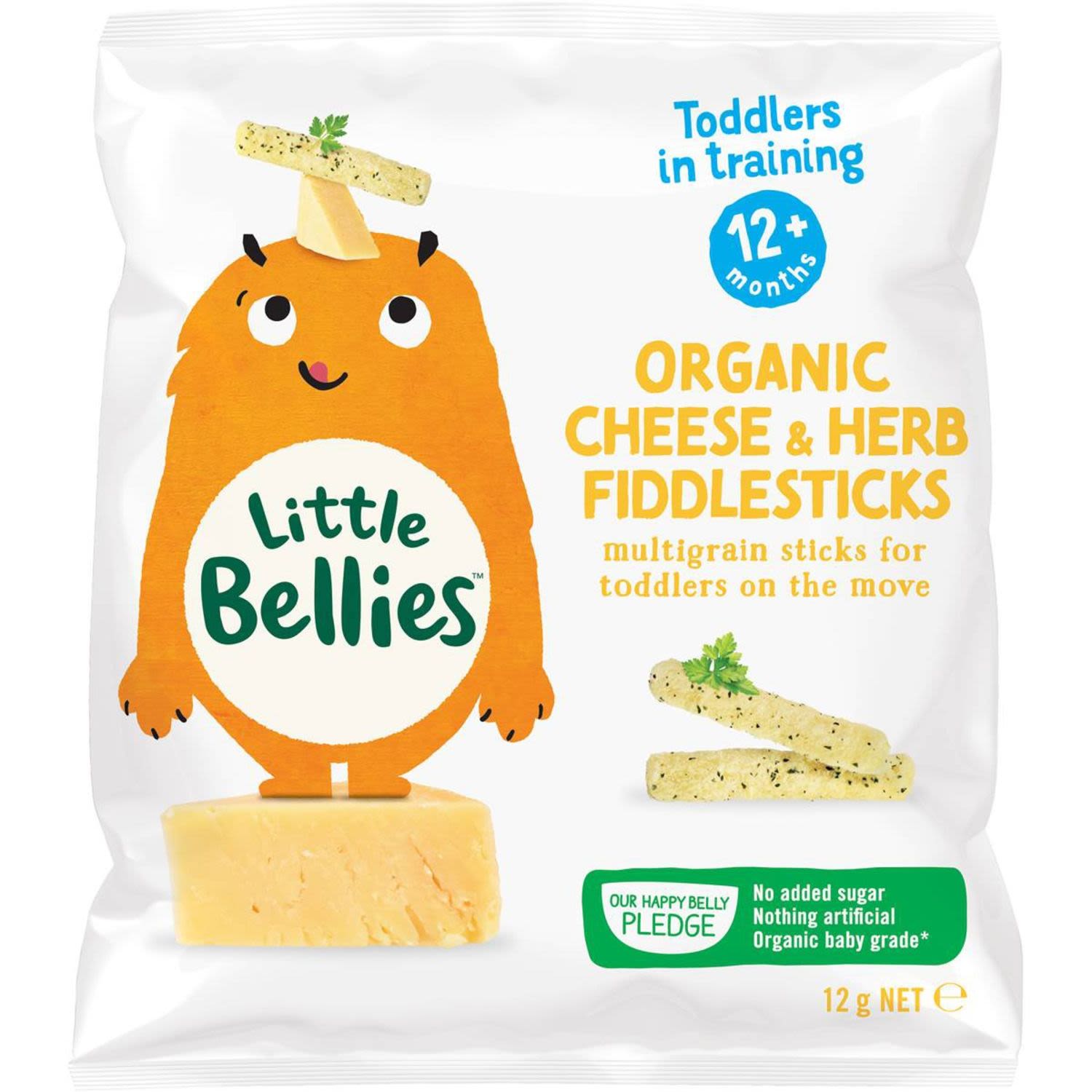 Little Bellies Organic Fiddlesticks Cheese & Herb, 12 Gram