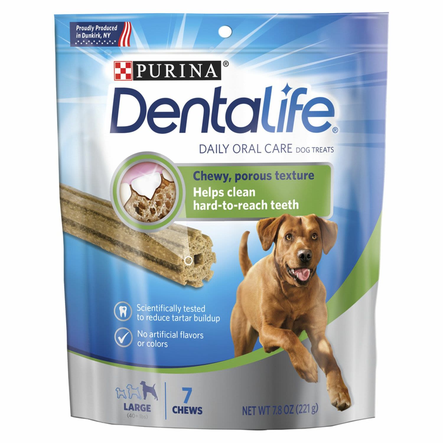 Dentalife Adult Daily Large Breed Dog Dental Treats, 221 Gram