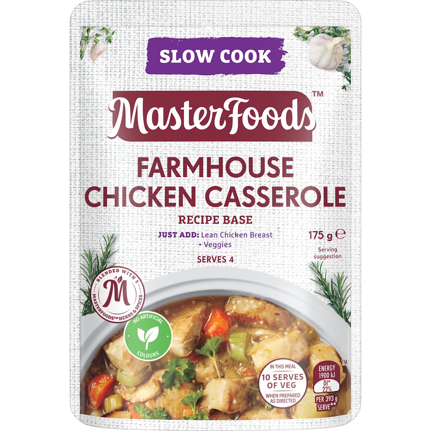 MasterFoods™ Chicken Casserole Slow Cook Recipe Base