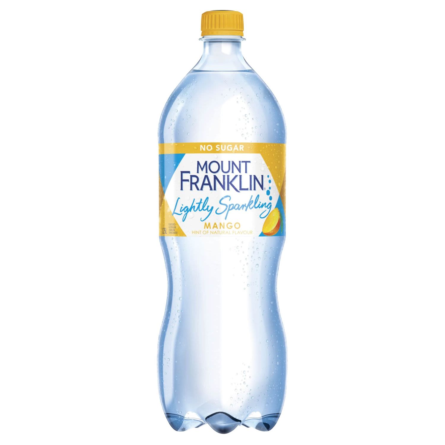 Mount Franklin Lightly Sparkling water Mango Bottle , 1.25 Litre