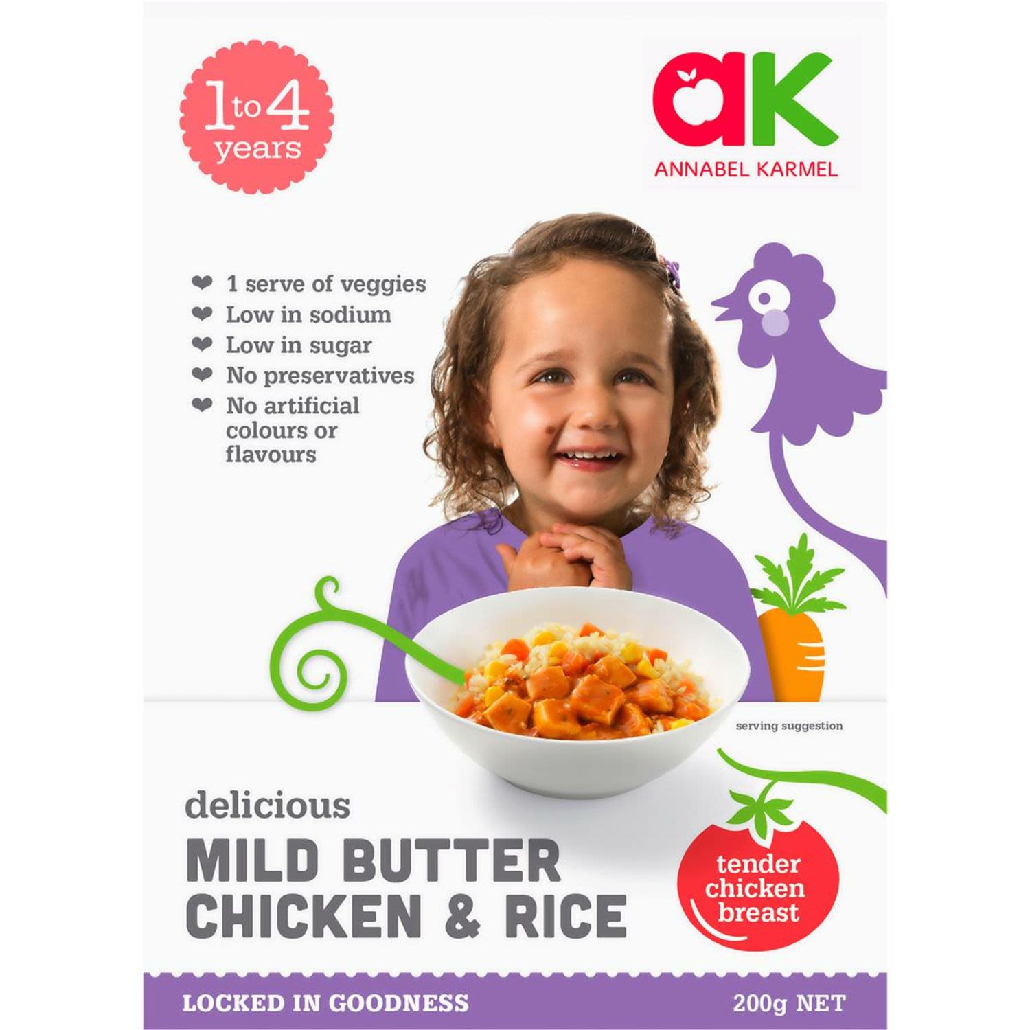 Annabel Karmel Butter Chicken & Rice, 200 Gram