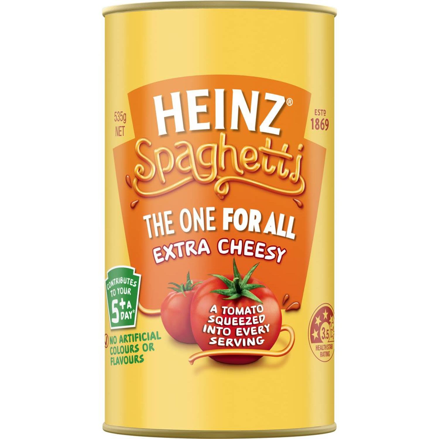 Heinz Spaghetti Extra Cheesy, 535 Gram