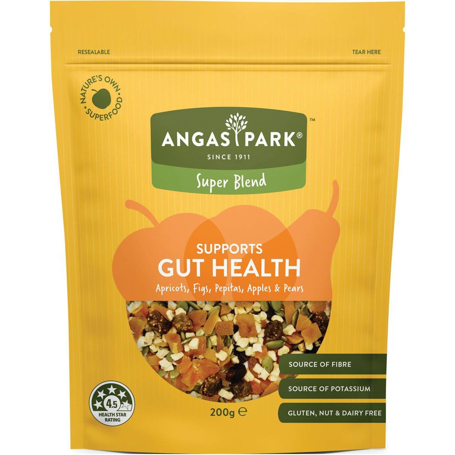 Angas Park Superblends Gut Health, 200 Gram