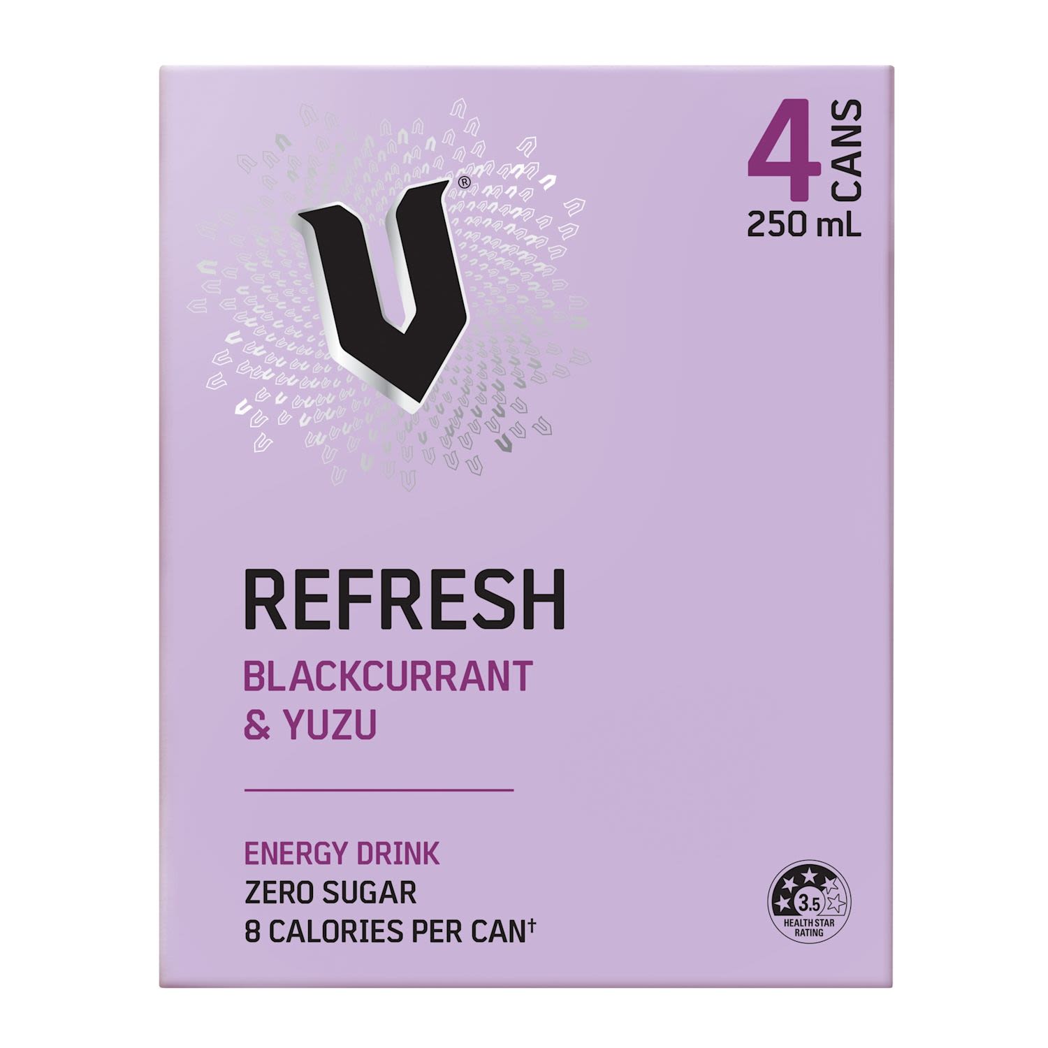 V Energy Refresh Energy Drink Blackcurrant Yuzu