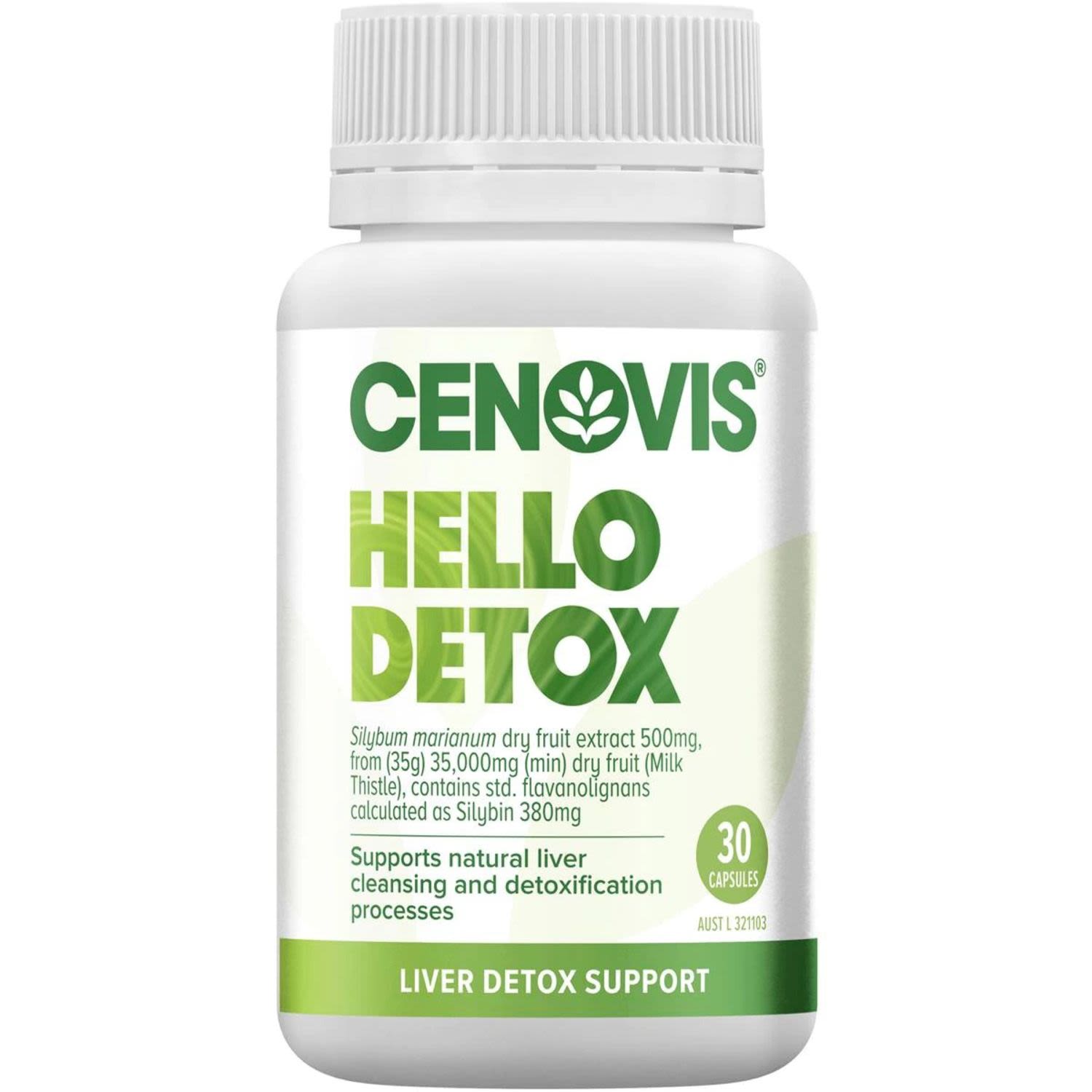 Cenovis Hello Detox Tablets, 30 Each