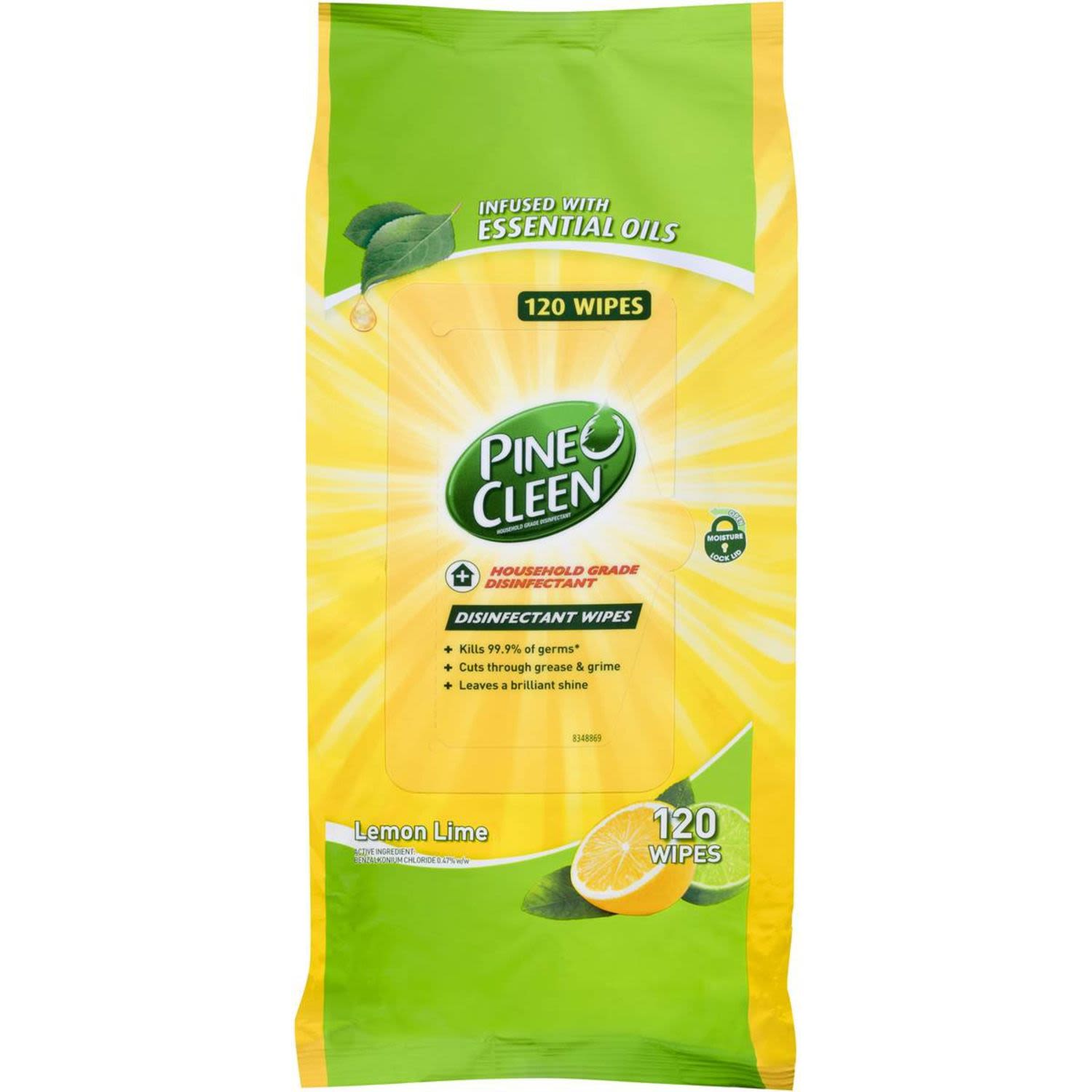 Disinfectant Wipes:
A convenient and hygienic one - step clean of everyday dirt, grime, grease and spills.
-Kills 99.9% of germs. (E. coli, Salmonella, S. aureus).
-Cuts through grease and grime.
-Lasting fresh fragrance.
-Non-bleach
