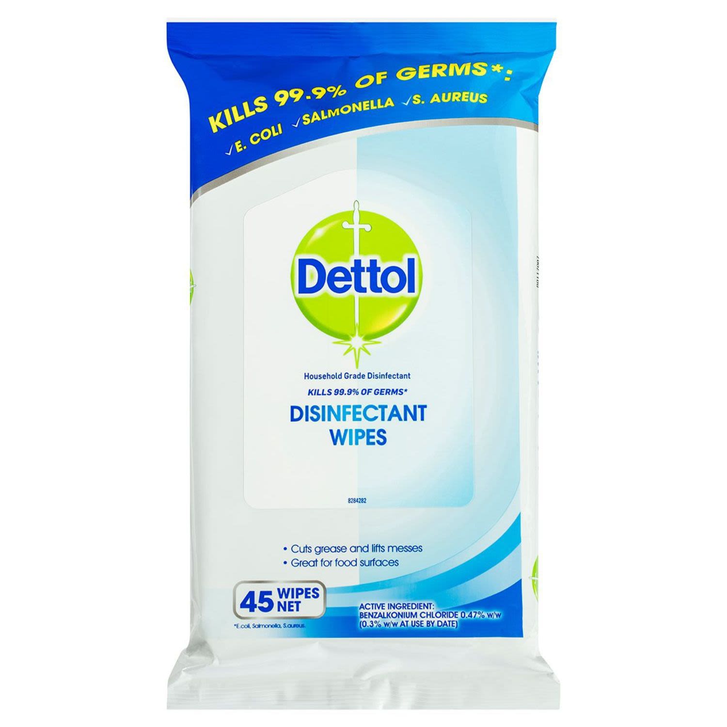 Dettol Antibacterial Disinfectant Surface Cleaning 45 Pack, 45 Each