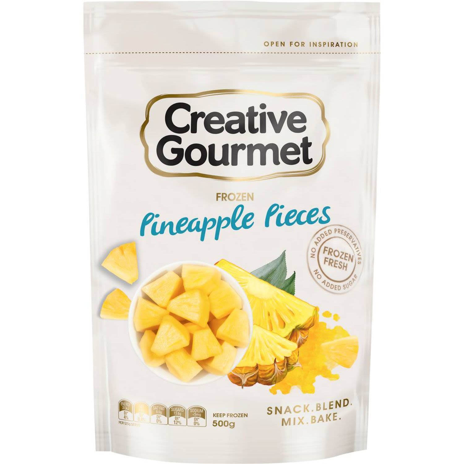 Creative Gourmet Pineapple Pieces, 500 Gram