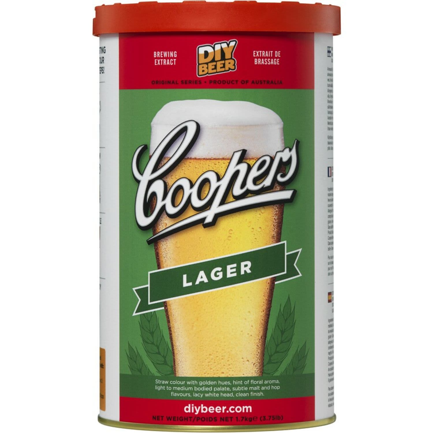 Coopers Home Brew Lager, 1.7 Kilogram