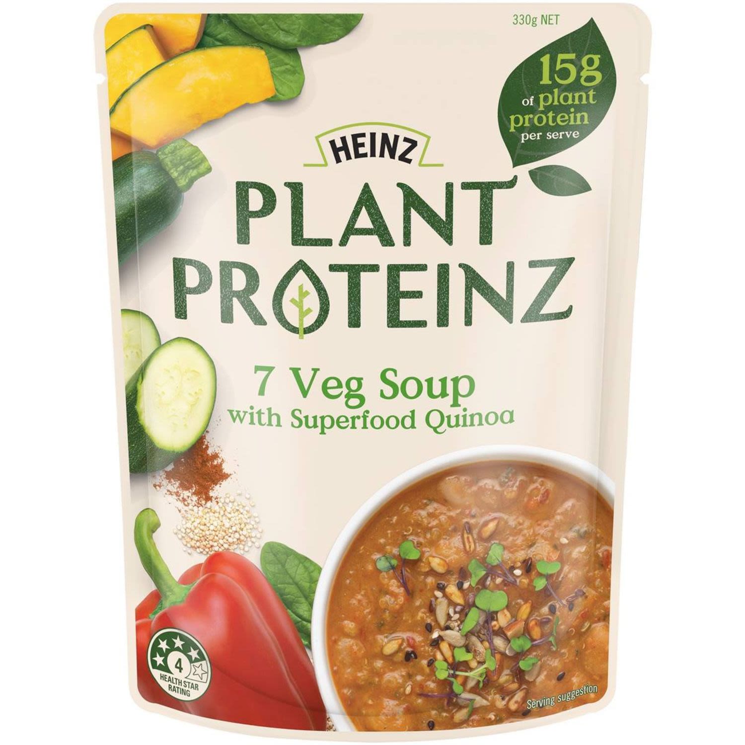 Heinz Plant Proteinz 7 Veg Soup, 330 Gram