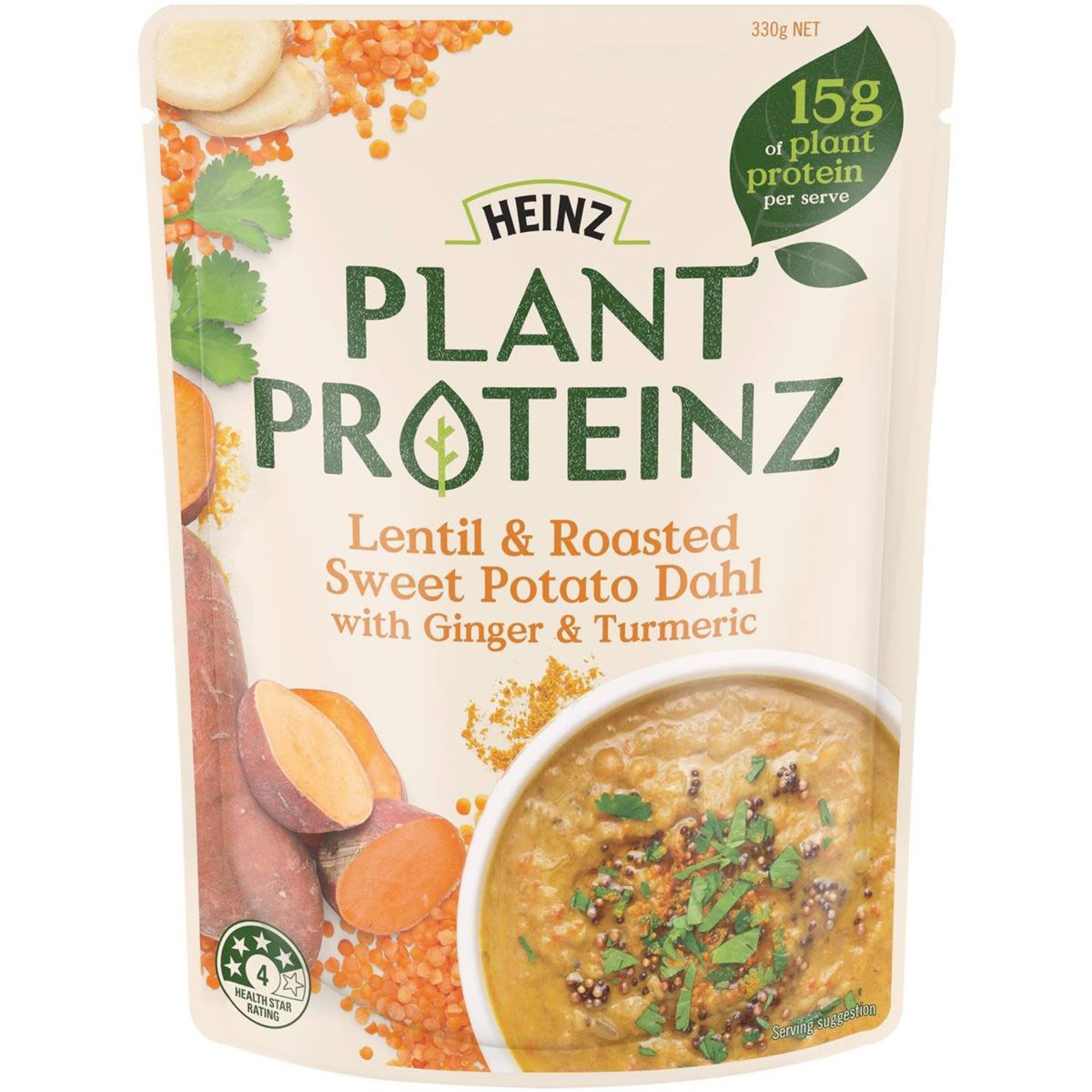 Heinz Plant Proteinz Lentil & Roasted Sweet Potato Dahl, 330 Gram