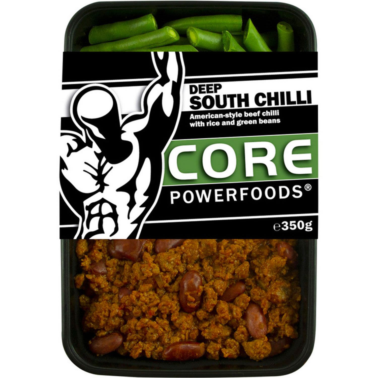 Core Powerfoods Deep South Chilli Beef, 350 Gram
