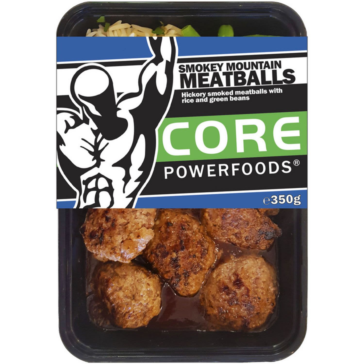 Core Powerfoods Smokey Mountain Meatballs, 350 Gram