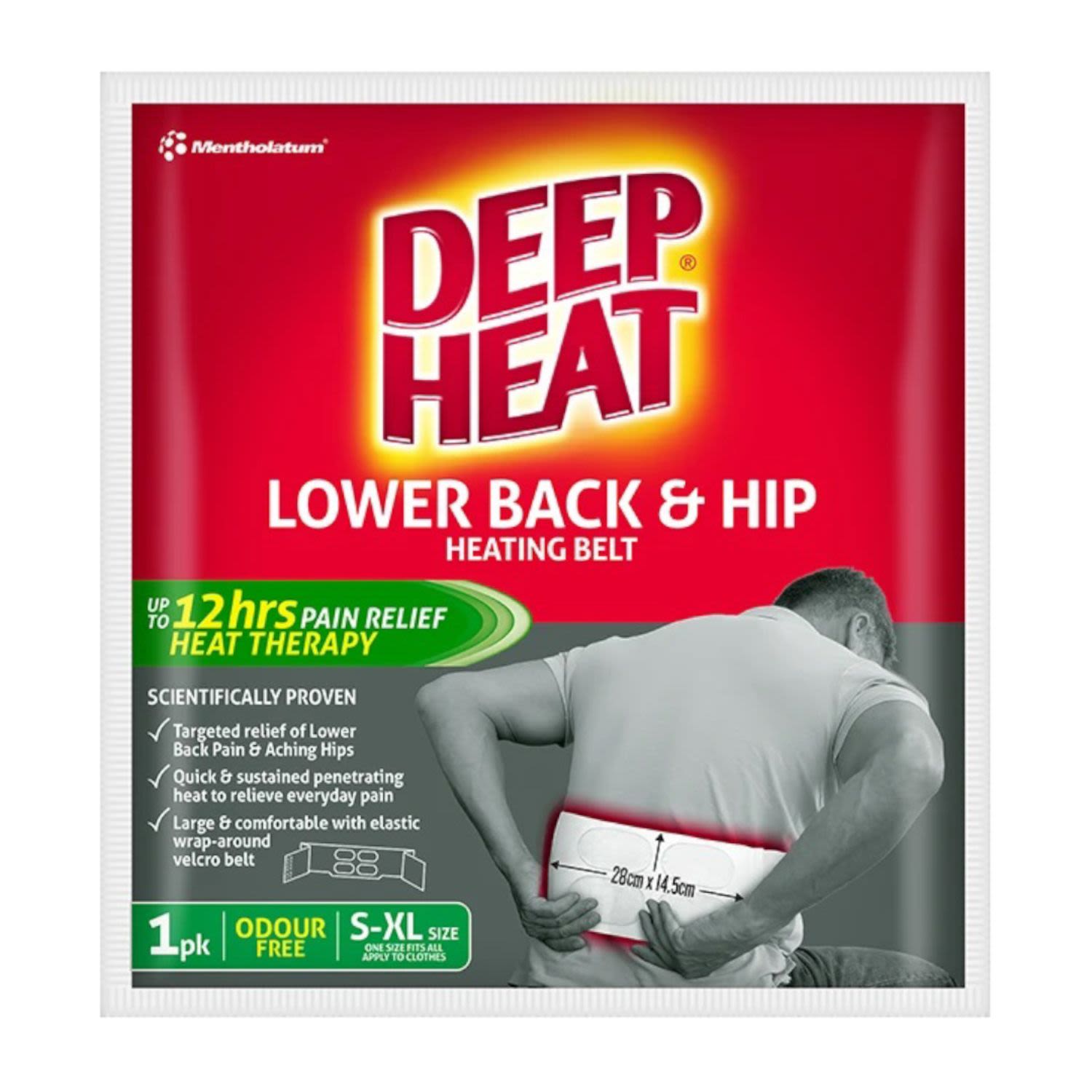 Deep Heat Lower Back Belt & Hip, 1 Each