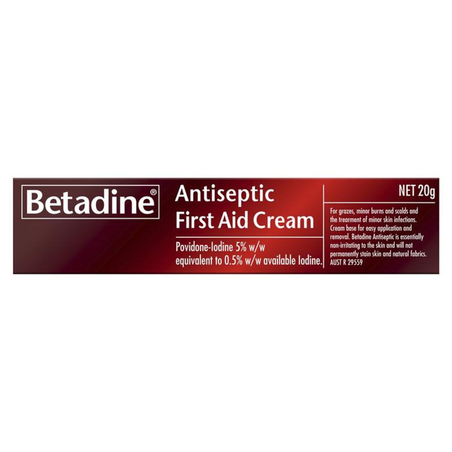 Betadine First Aid Cream, 20 Gram