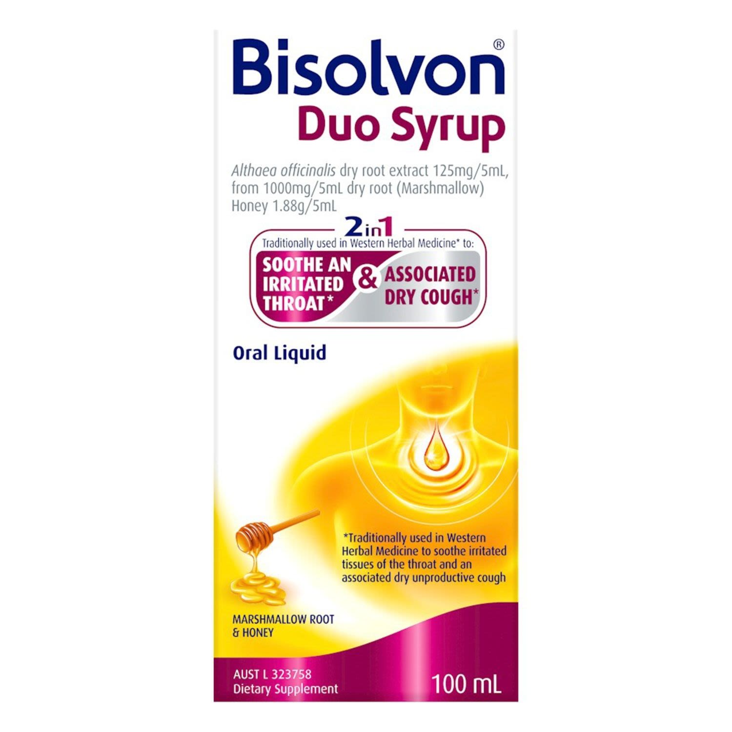 Bisolvon Cough Syrup Duo, 100 Millilitre