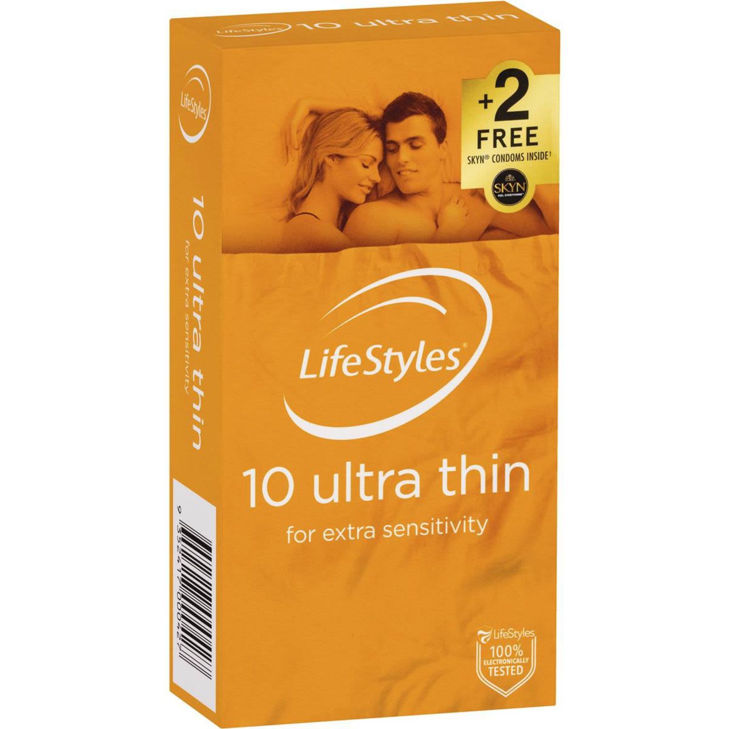 Lifestyles Condoms Ultra Thin, 10 Each