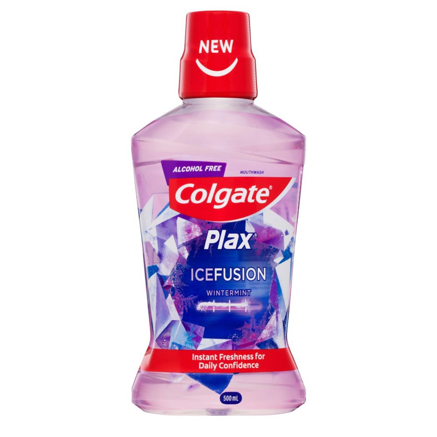 Colgate Mouthwash Plax Ice Fusion Wintermint, 500 Millilitre