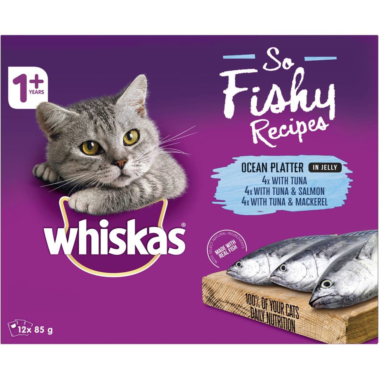 Whiskas 1+ Years So Fishy Ocean Platter In Jelly IGA Shop Online