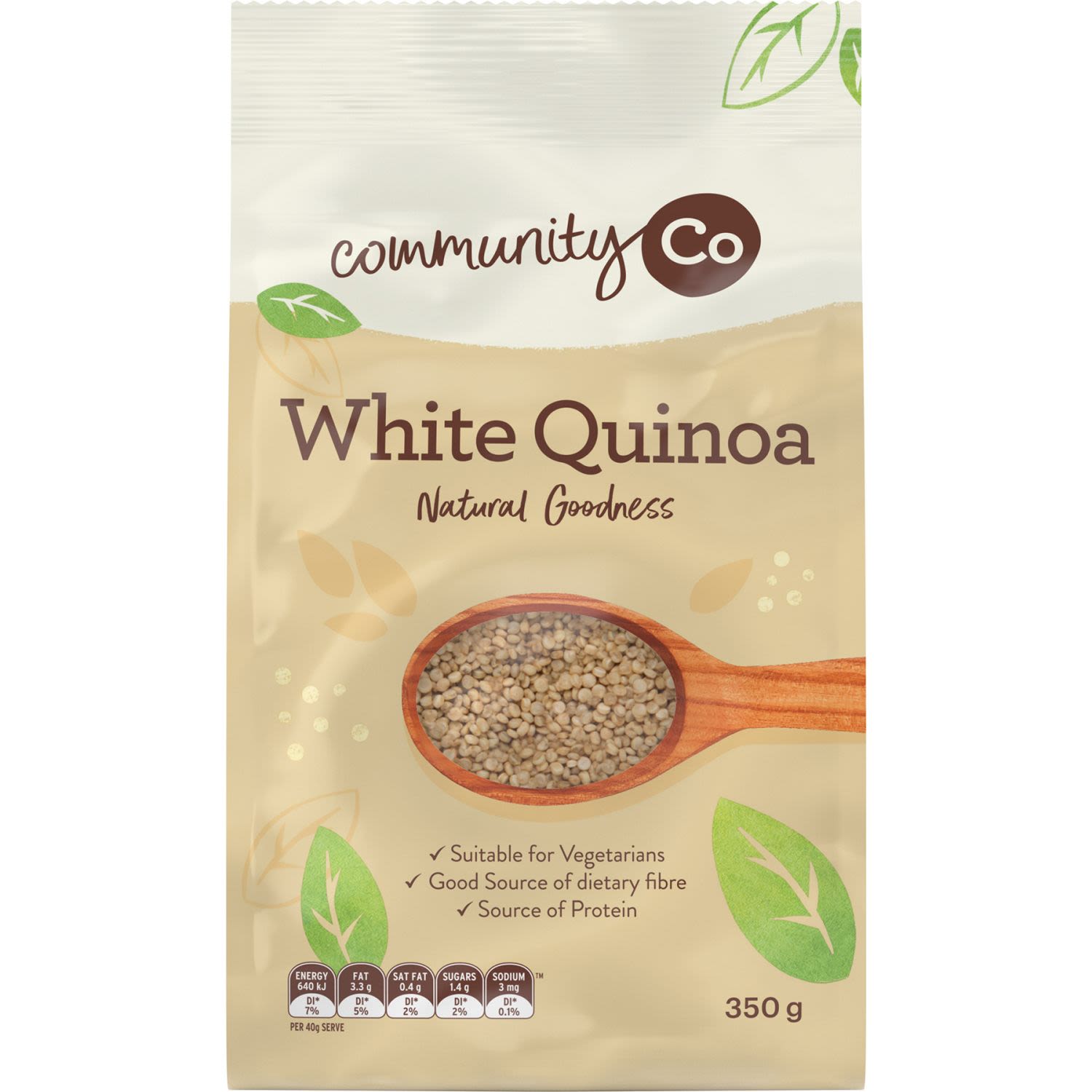 Community Co Aussie White Grain Quinoa, 350 Gram