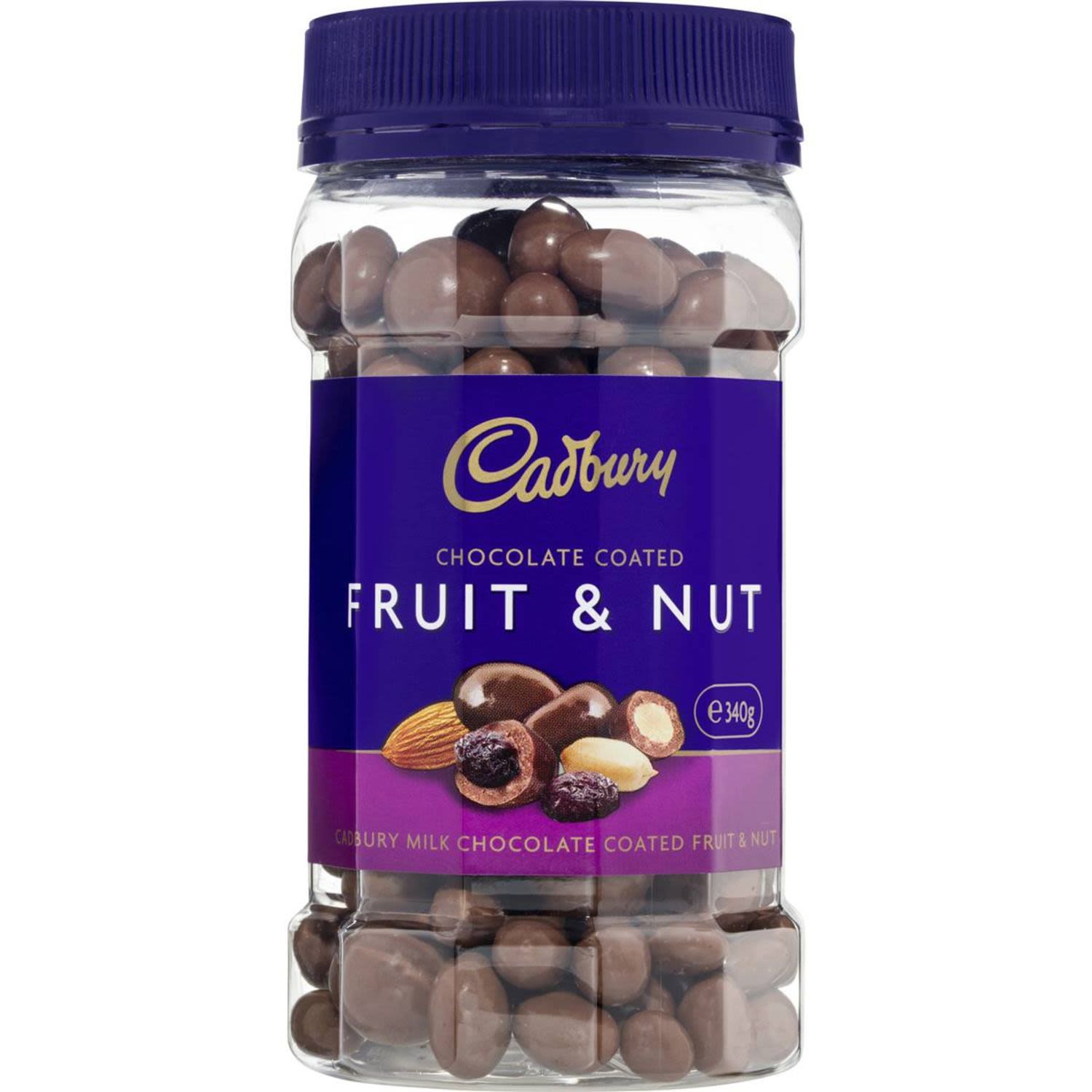 Cadbury Fruit & Nut milk chocolate block, 340 Gram