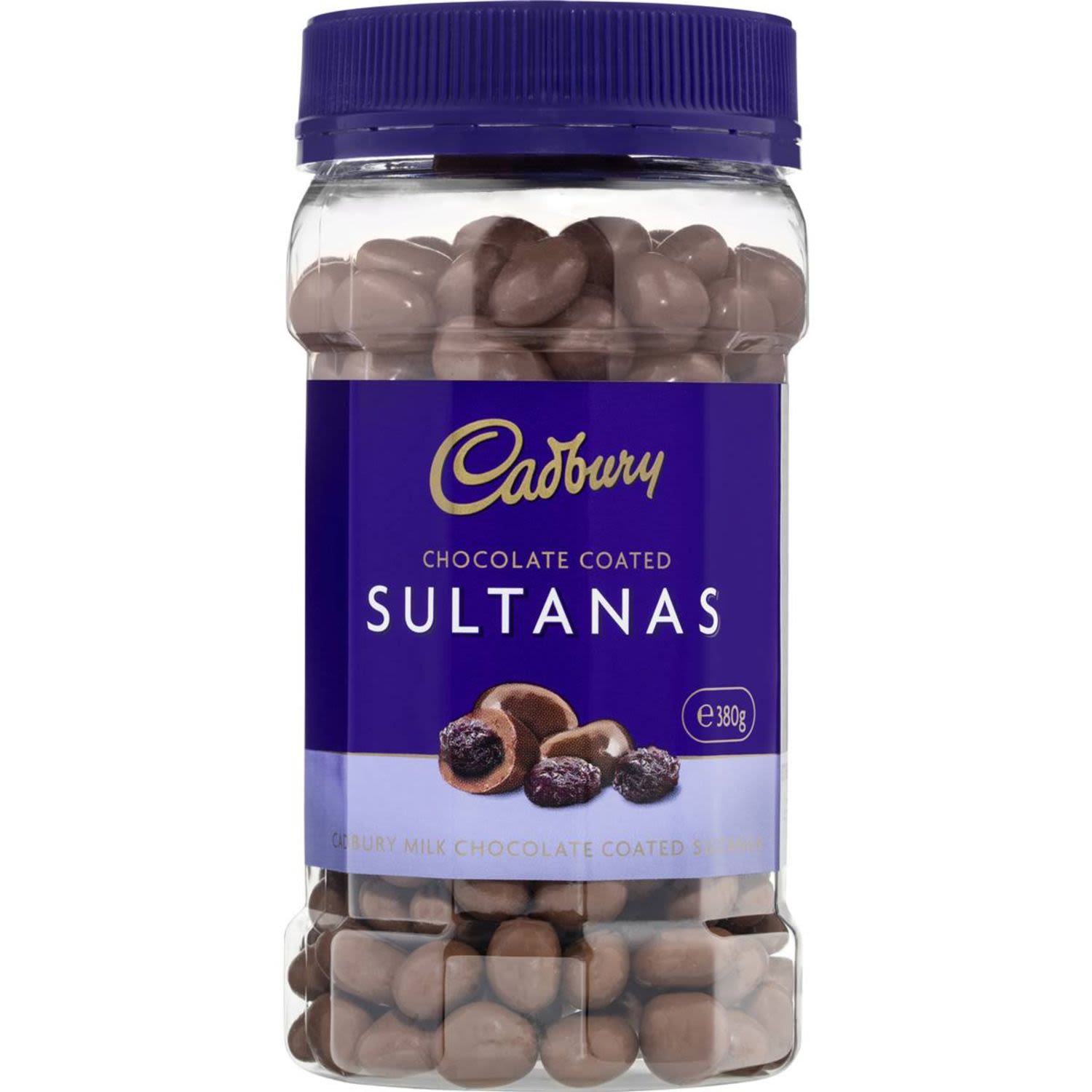 Cadbury Chocolate Sultanas, 380 Gram