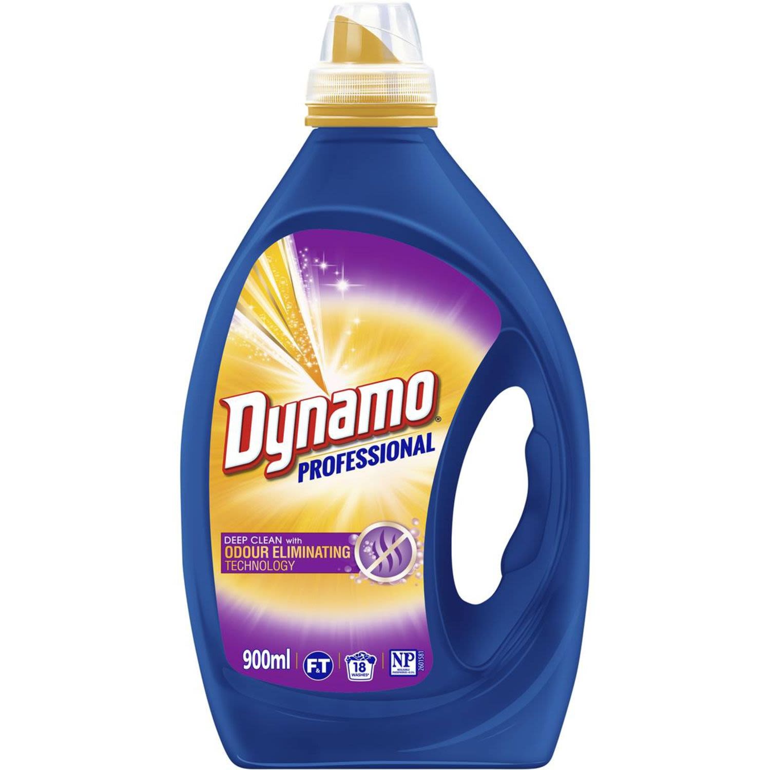 Dynamo Professional Odour Eliminating Laundry Detergent Liquid, 900 Millilitre