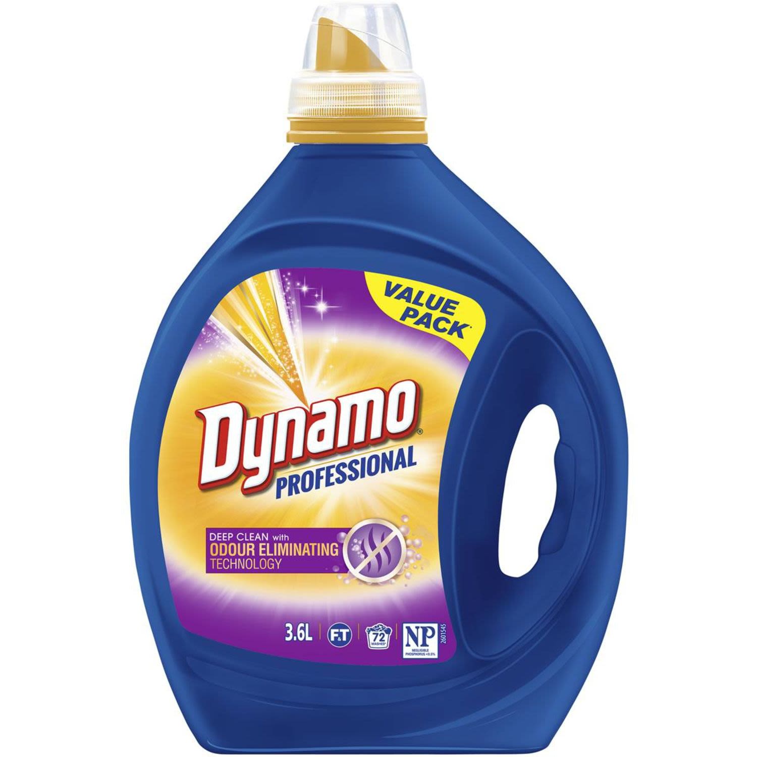 Dynamo Professional Odour Eliminating Laundry Detergent Liquid, 3.6 Litre