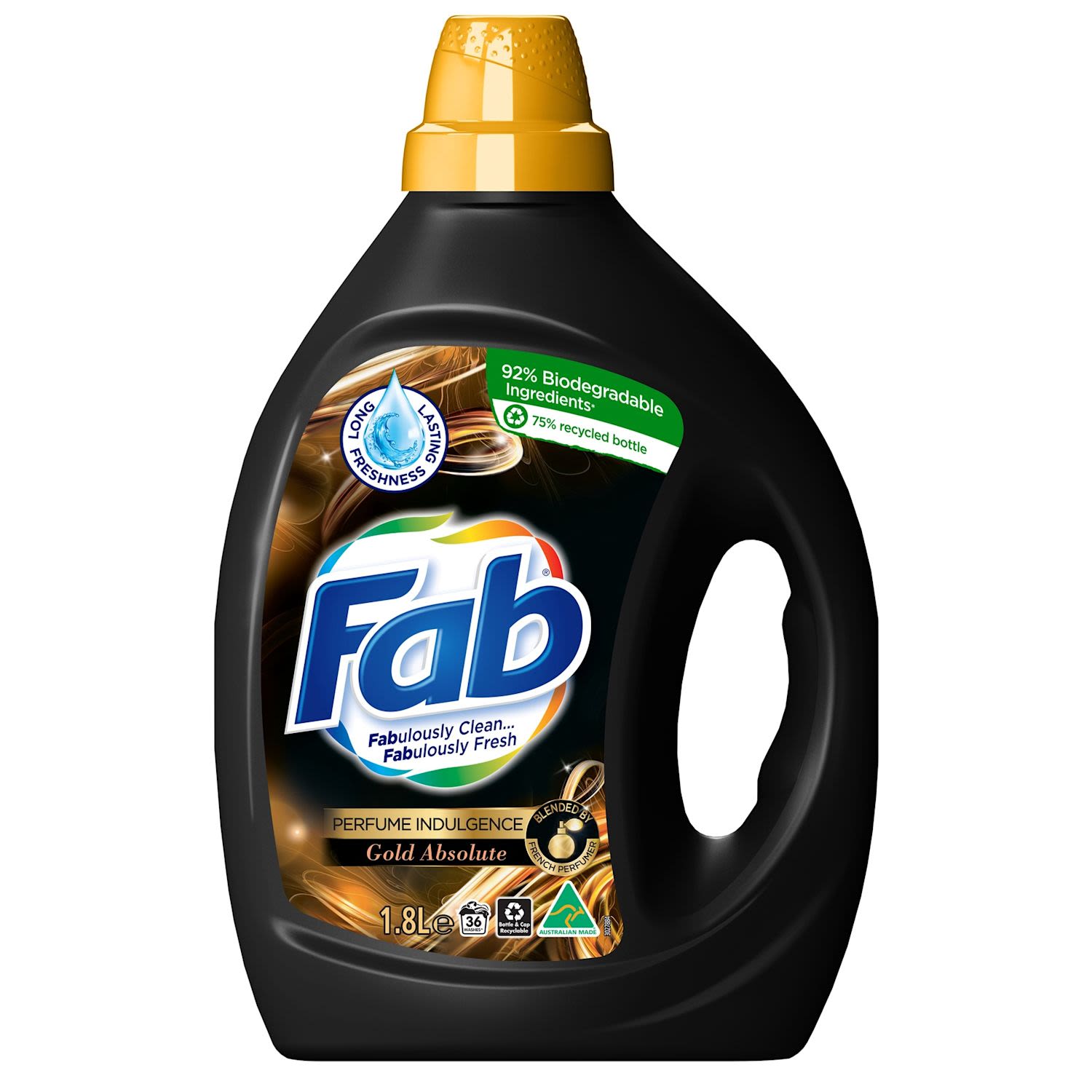 Fab Perfume Indulgence Gold Absolute Liquid Laundry Washing Detergent