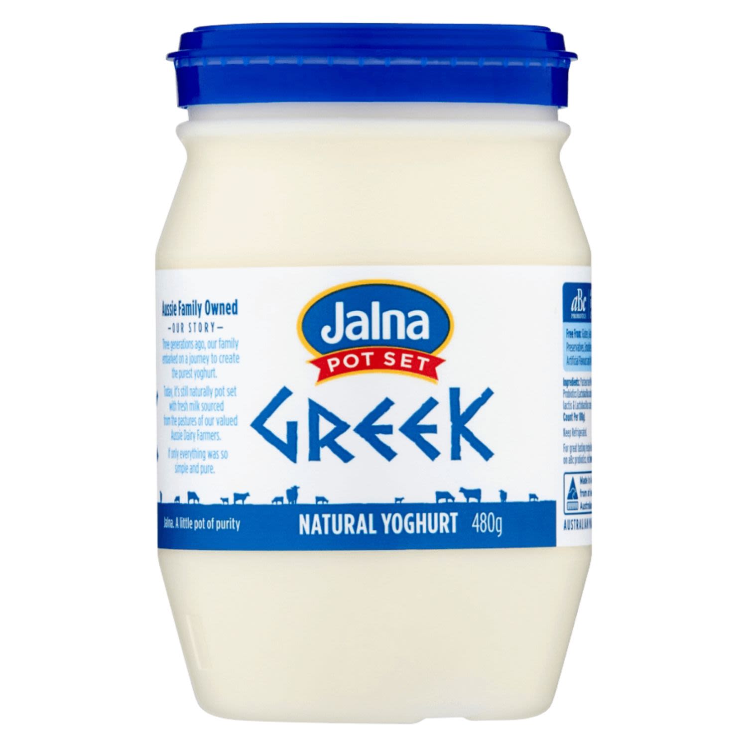 Jalna Greek Natural Yoghurt, 480 Gram