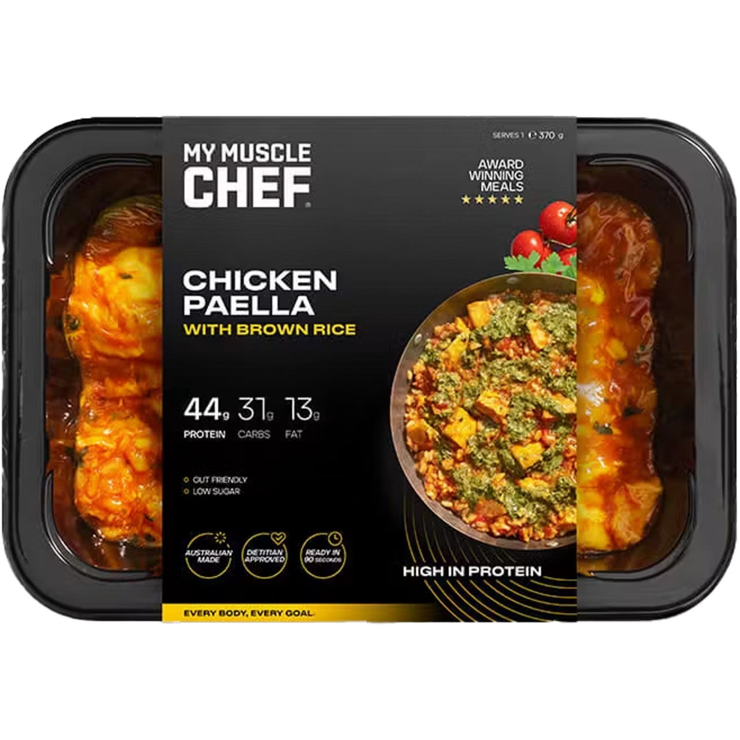 My Muscle Chef Chicken Paella With Brown Rice, 370 Gram