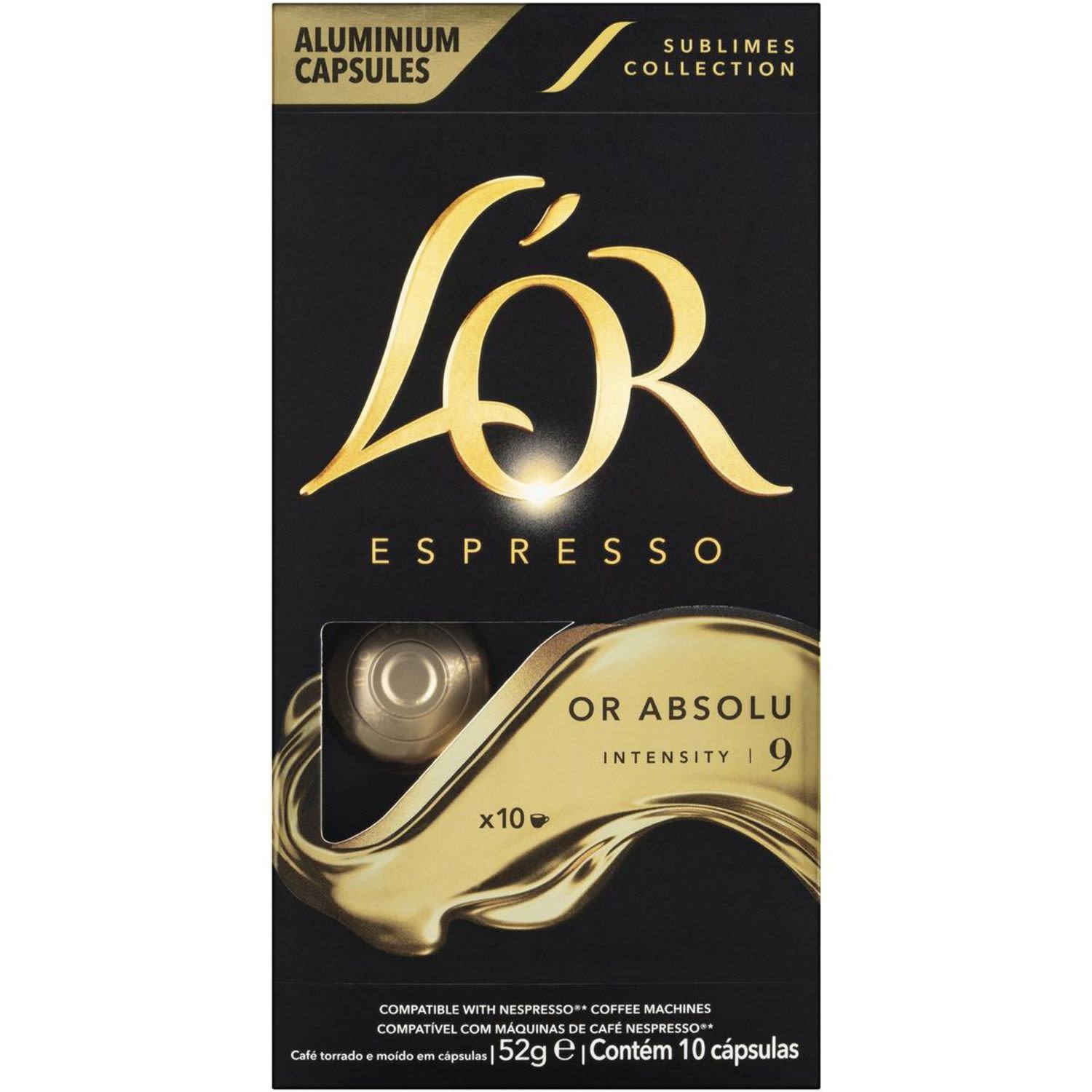L'OR Espresso Or Absolu Coffee Capsules, 10 Each