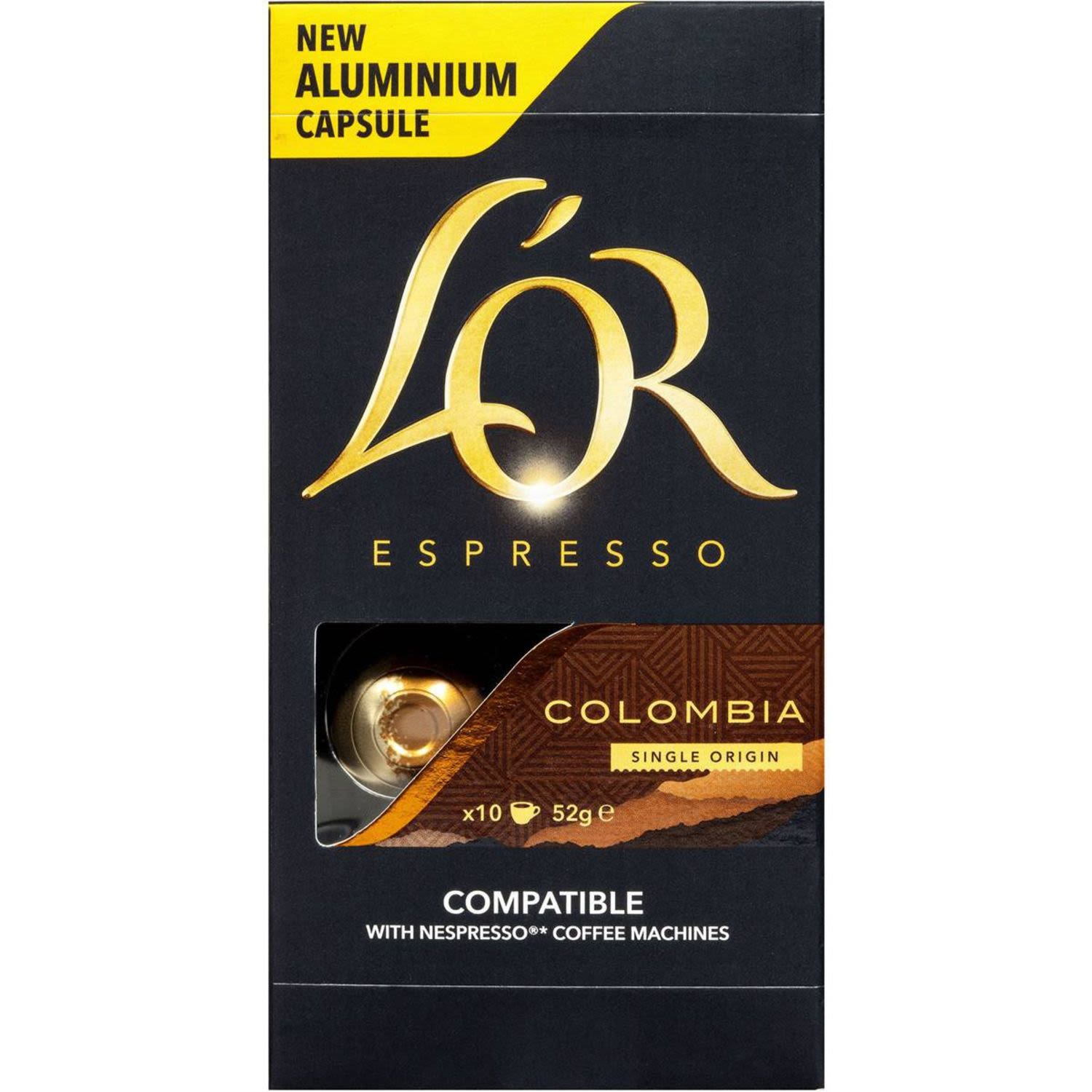 L'OR Espresso Colombia Coffee Capsule, 10 Each