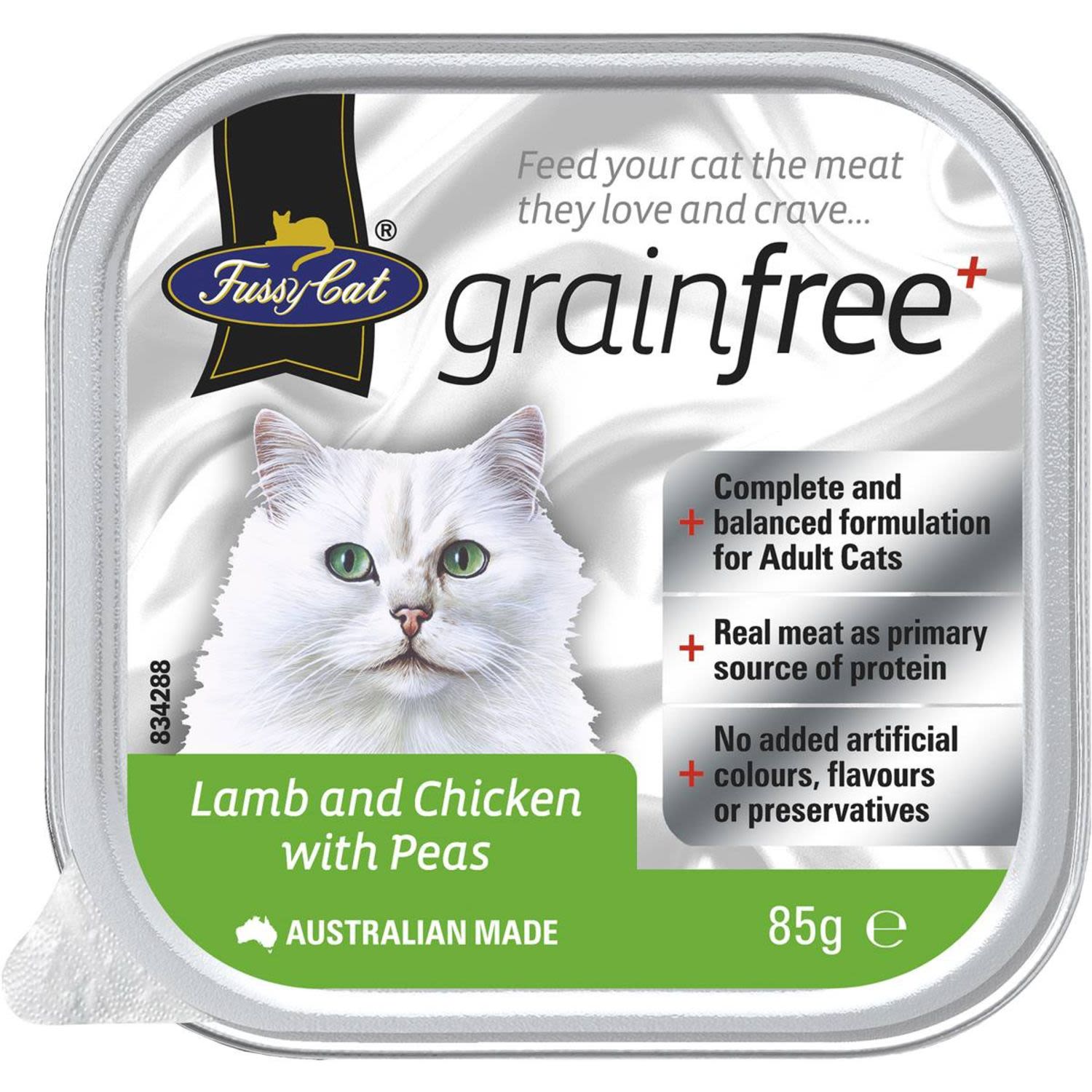 Fussy Cat Grain Free Lamb & Chicken With Peas, 85 Gram