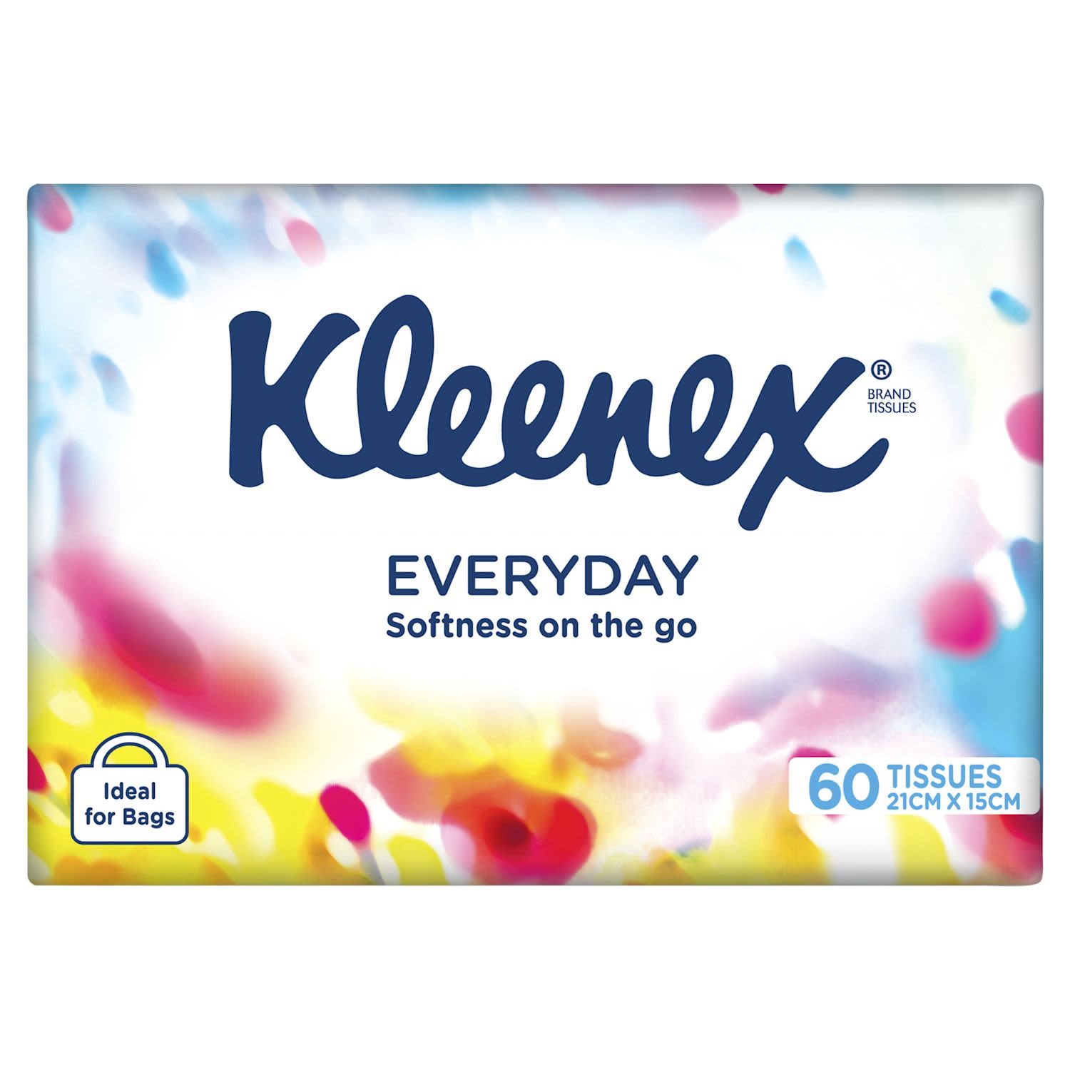 Kleenex Everyday Facial Tissue Soft Pack 2-Ply 60 Sheets
