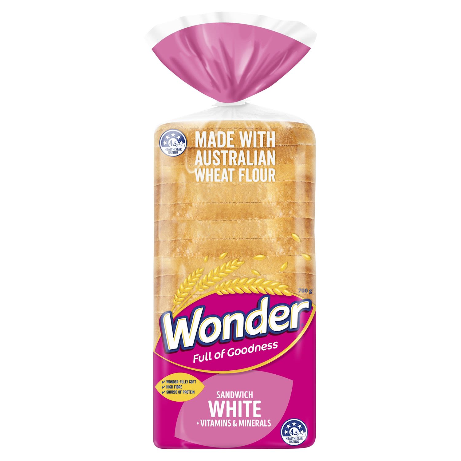 Our softest ever!
Feed their play with our softest ever white bread. Packed full of fibre plus essential vitamins and minerals.
Delicious goodness active kids love.
Niacin B3.
Critical energy release from food. Needed for brain function.
Vitamin E.
Helps kids' growth and development.
Vitamin B6.
Critical for your body to use protein and iron.
Thiamin B1.
Helps produce energy.
Iron.
Helps reduce tiredness and fatigue.
Zinc.
Necessary for a healthy immune system.
Protein.
Helps grow & maintain muscles. Critical for growth and development of kids' bones.
- No added sugar.
- High fibre.
- No Artificial Preservatives.