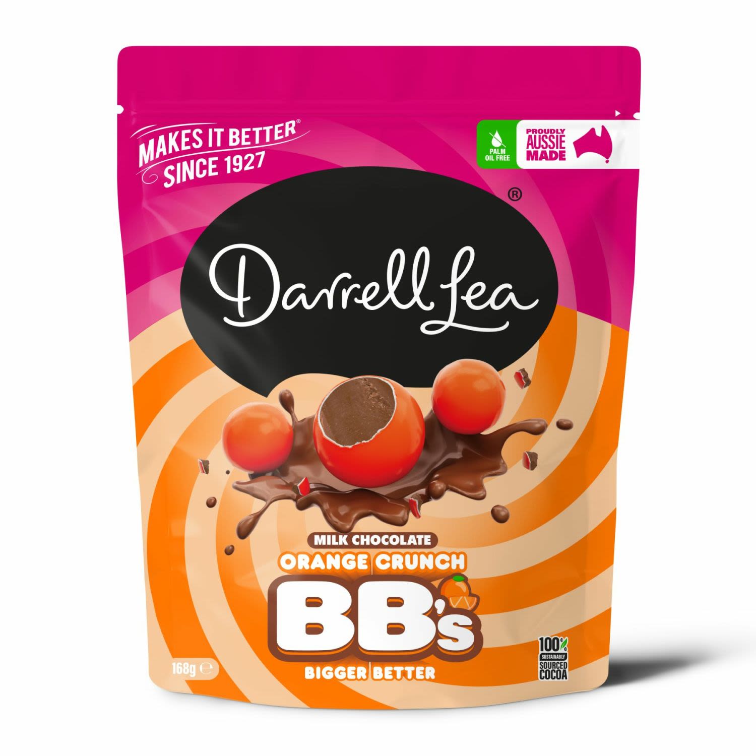 Darrell Lea Milk Chocolate Orange Crunch Bonbons