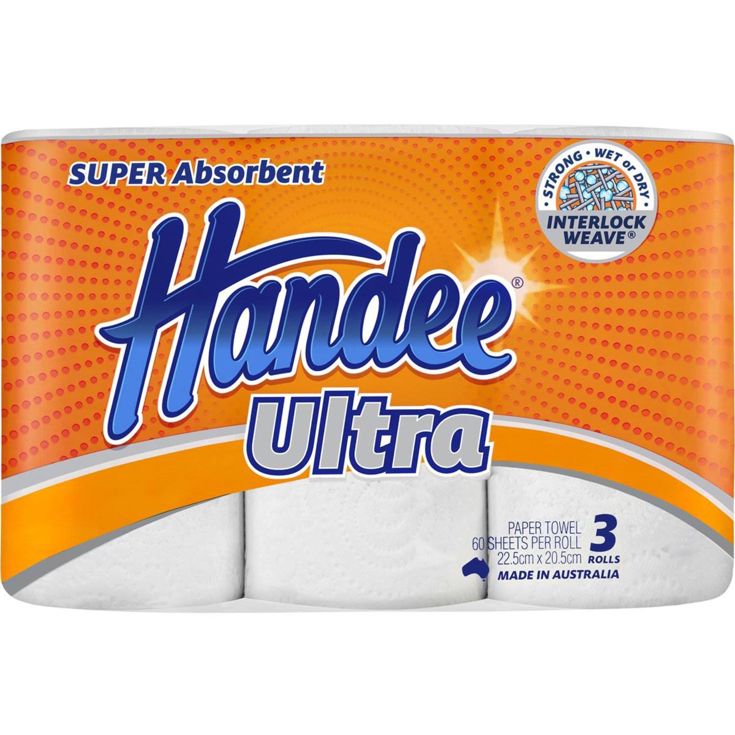 Handee Ultra Paper Towels, 3 Each